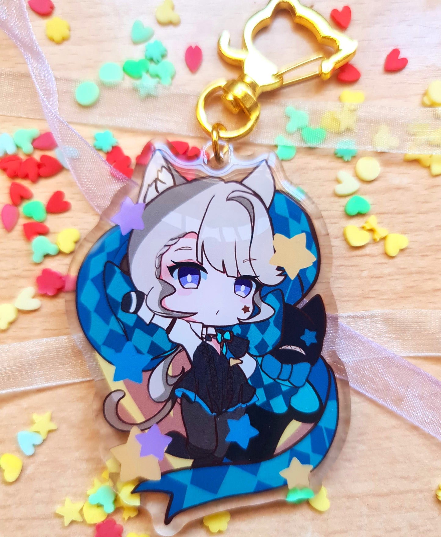 Lyney and Lynette - Genshin Impact Keychain