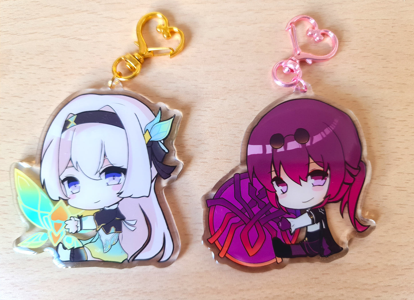 Honkai Star Rail keychain - Firefly, Kafka, Aventurine, Dr Ratio, Acheron