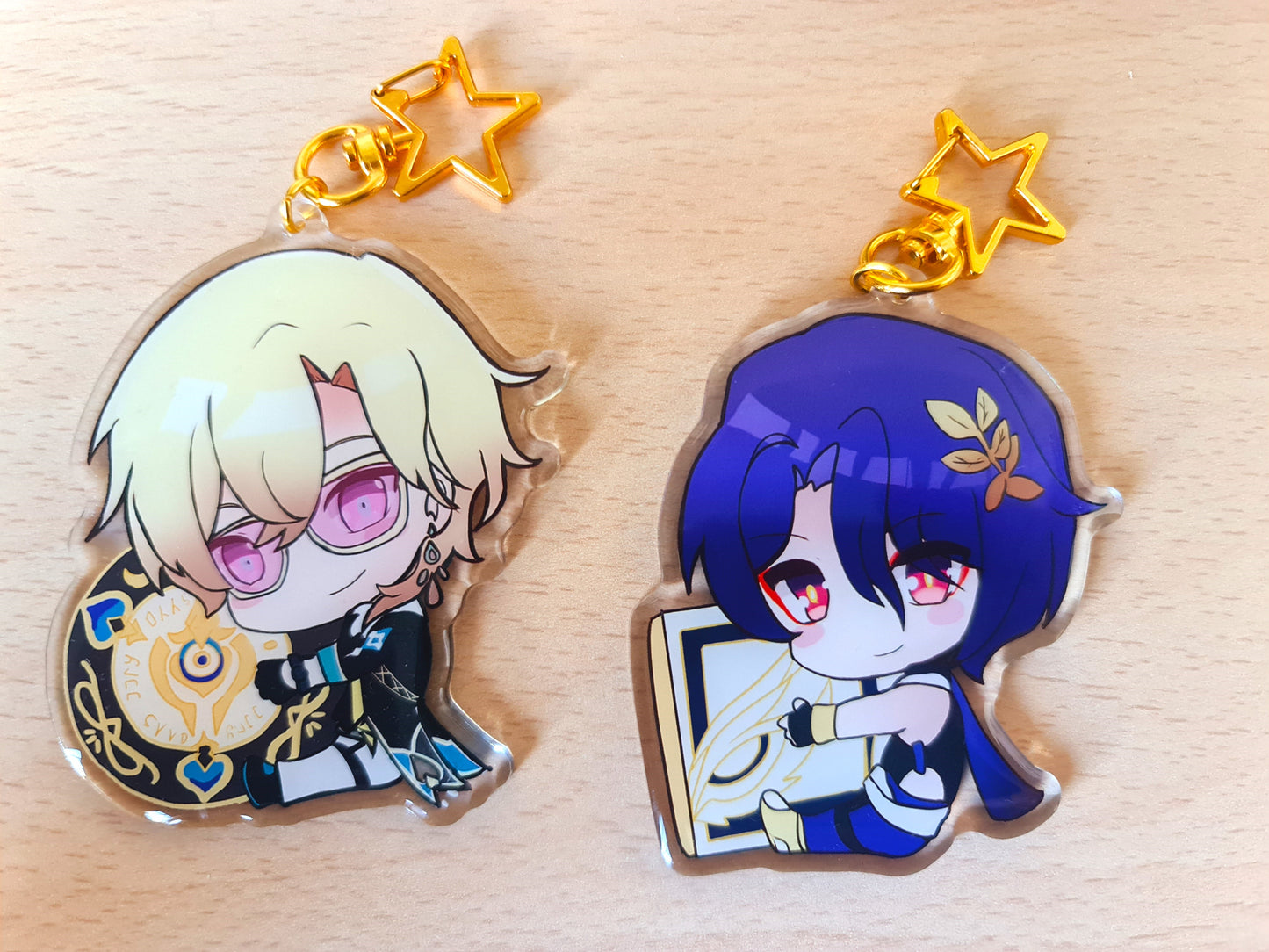 Honkai Star Rail keychain - Firefly, Kafka, Aventurine, Dr Ratio, Acheron