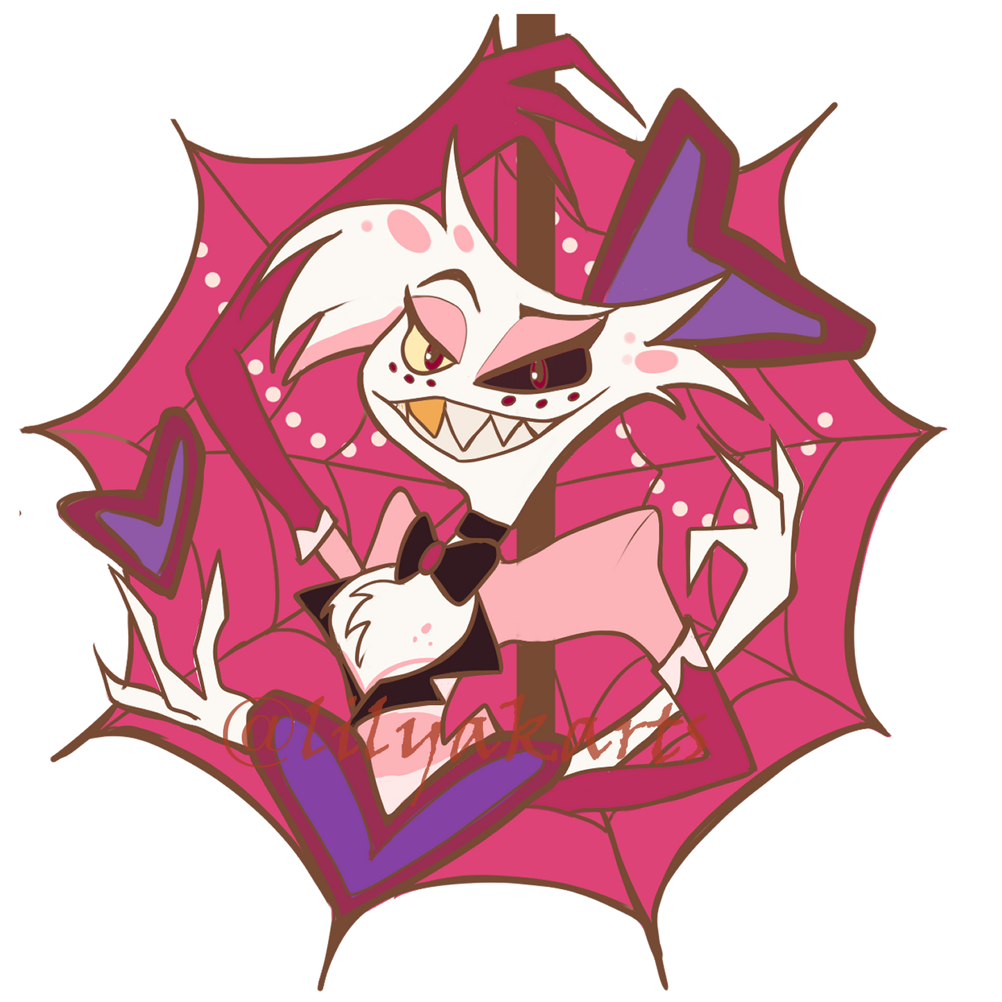 Hazbin Hotel- Enamel Pin (Lucifer, Alastor, Charlie, Vaggie and Angel Dust)