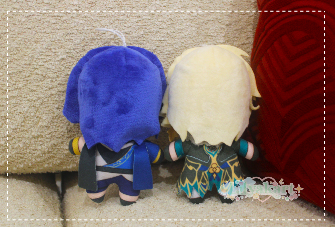 Aventurine and Dr. Ratio plushies - Honkai Star Rail