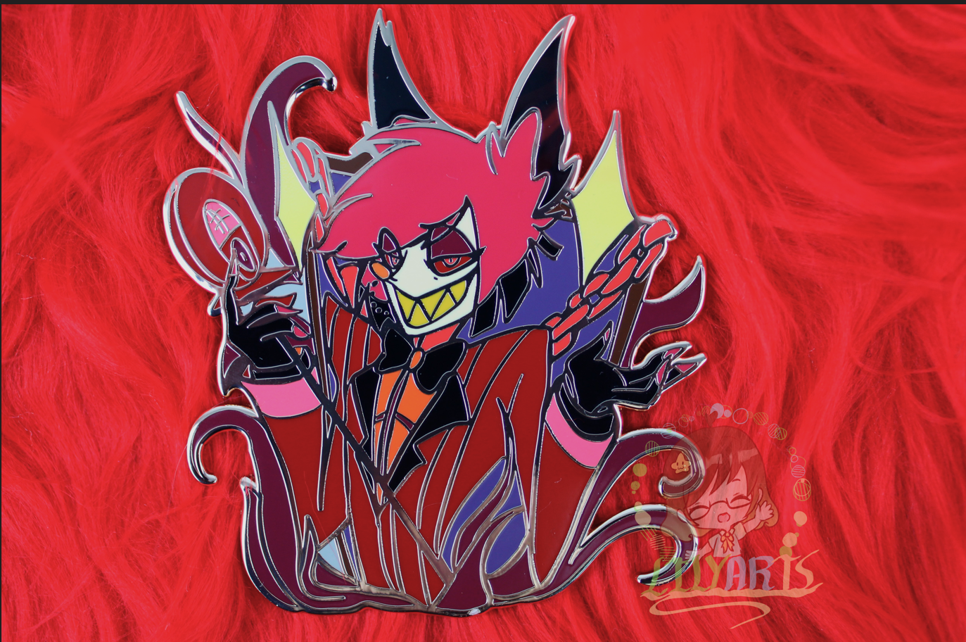 Hazbin Hotel- Enamel Pin (Lucifer, Alastor, Charlie, Vaggie and Angel Dust)
