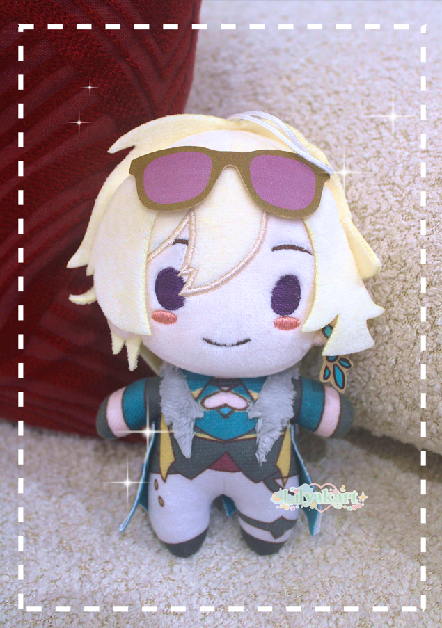 Aventurine and Dr. Ratio plushies - Honkai Star Rail