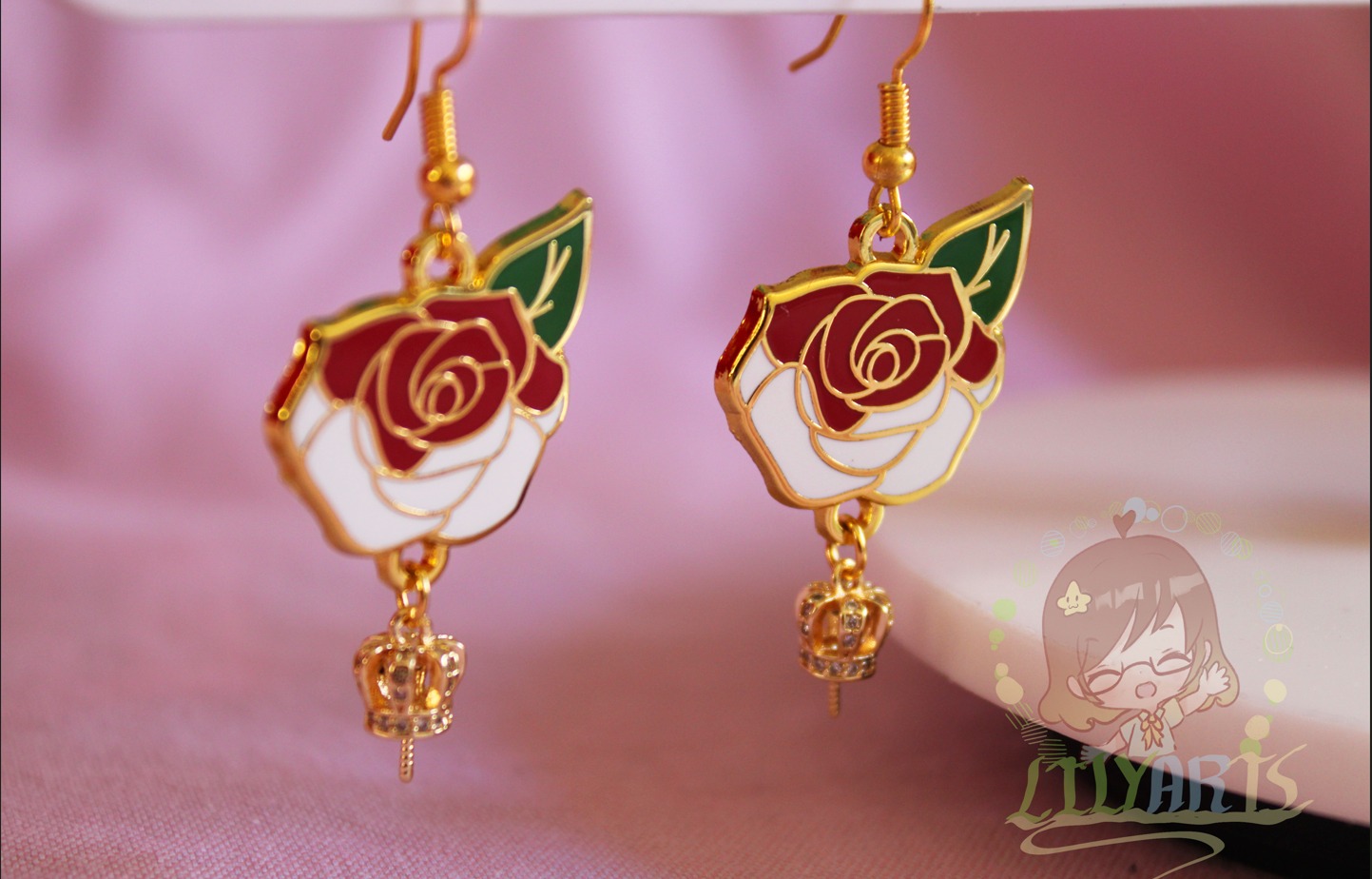 Heartslabyul earrings - Twisted Wonderland