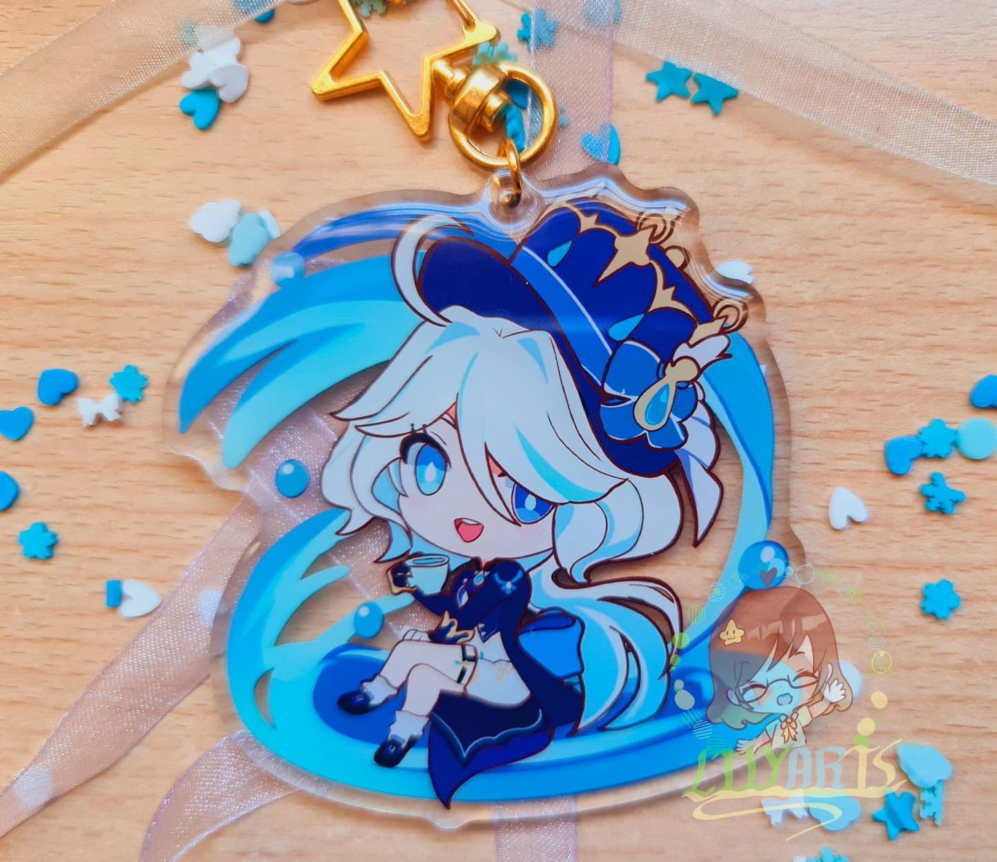 Furina, Neuvillete, Wriothesley - Genshin Impact keychain