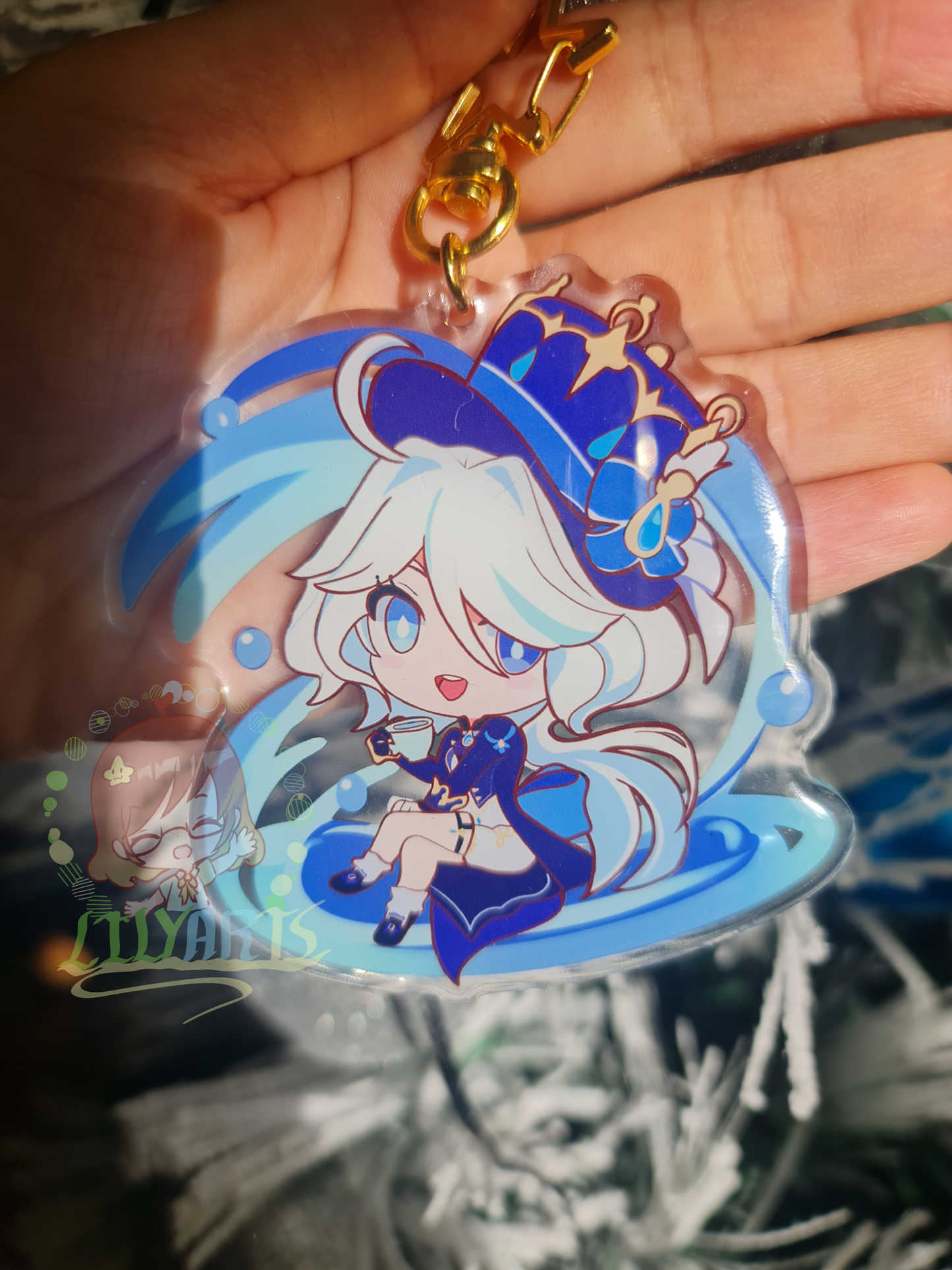 Furina, Neuvillete, Wriothesley - Genshin Impact keychain
