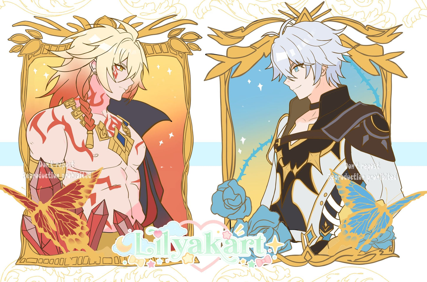 Phainon and Mydei Enamel Pin - Honkai Star Rail