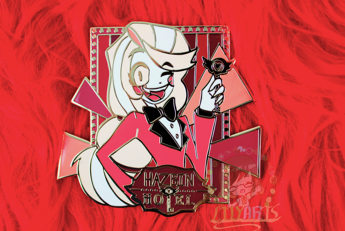 Hazbin Hotel- Enamel Pin (Lucifer, Alastor, Charlie, Vaggie and Angel Dust)