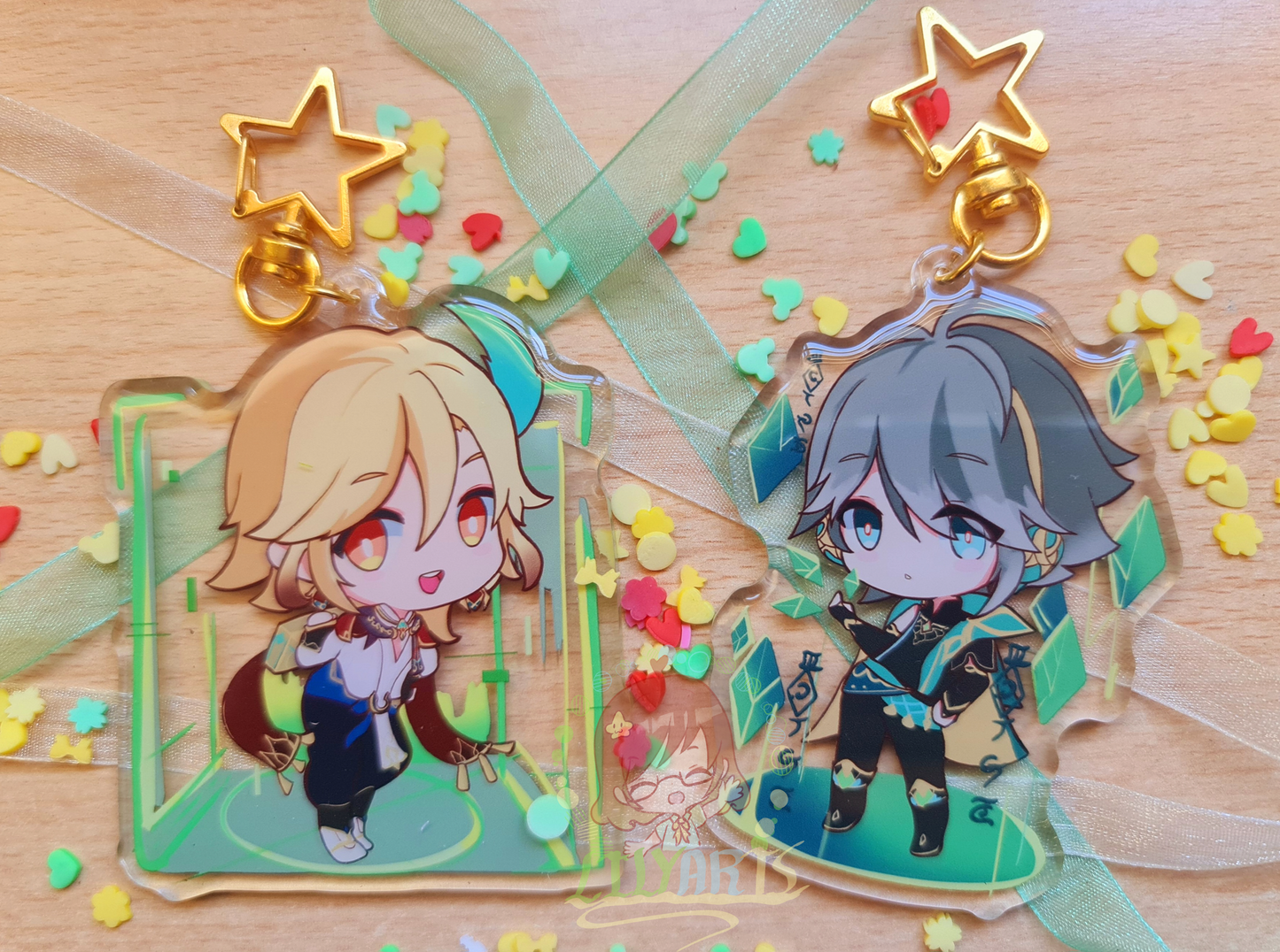 Kaveh and Alhaitham - Genshin Impact Keychain