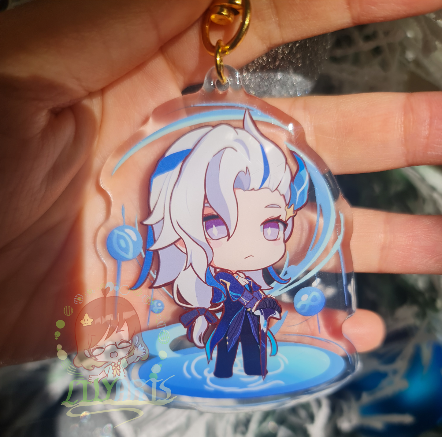 Furina, Neuvillete, Wriothesley - Genshin Impact keychain