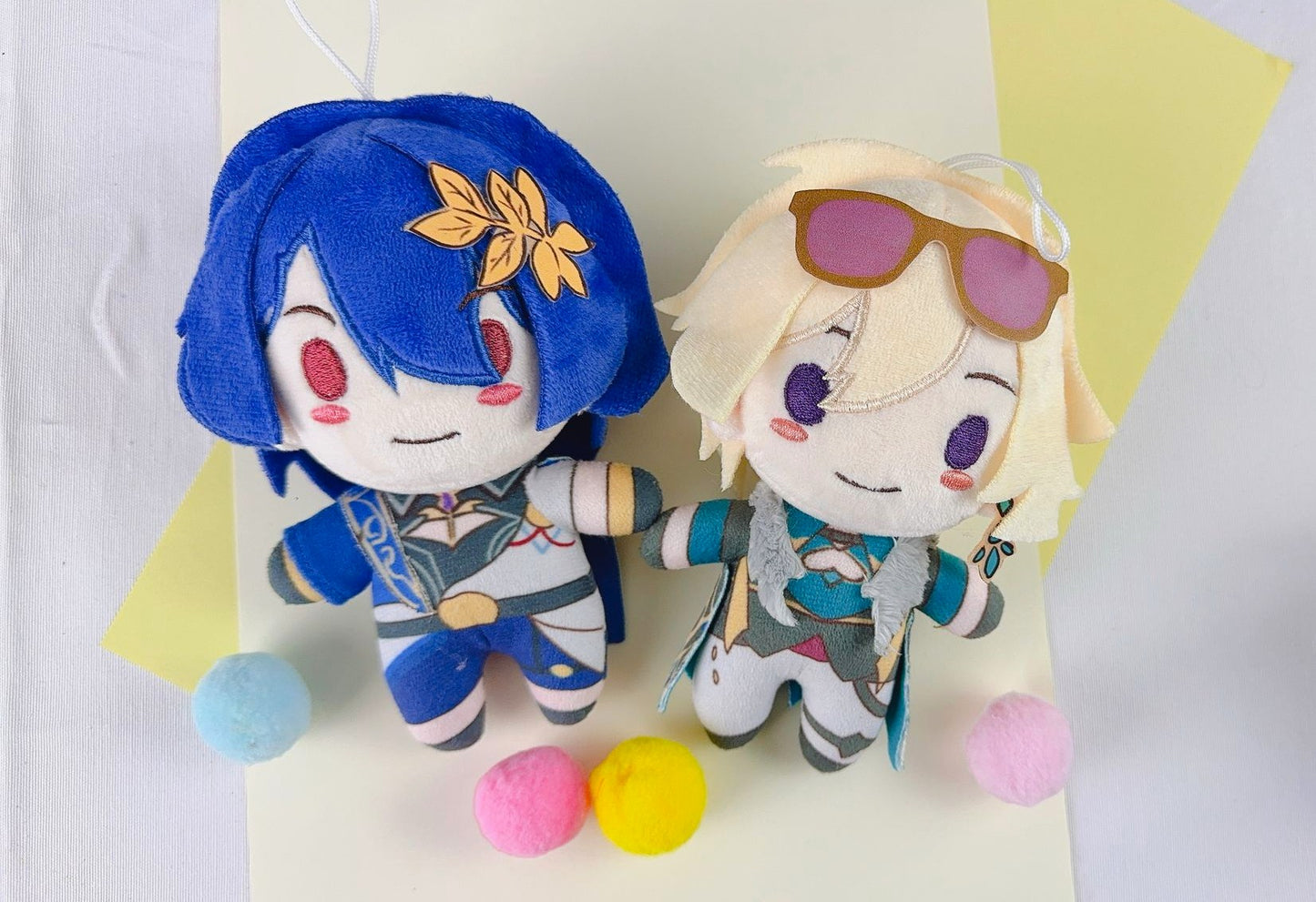Aventurine and Dr. Ratio plushies - Honkai Star Rail