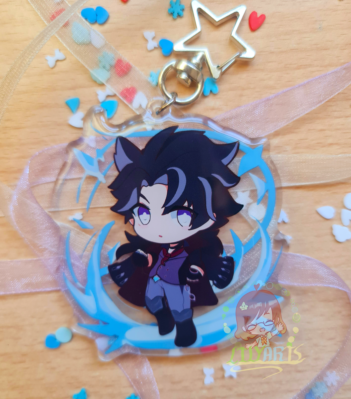 Furina, Neuvillete, Wriothesley - Genshin Impact keychain
