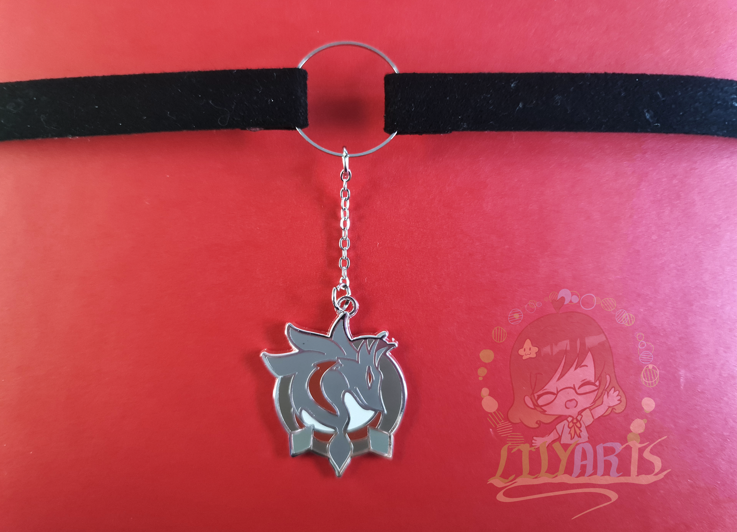 Wriothesley - Genshin Impact choker with charm