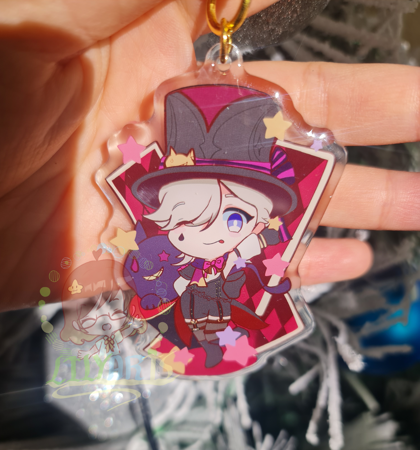 Lyney and Lynette - Genshin Impact Keychain