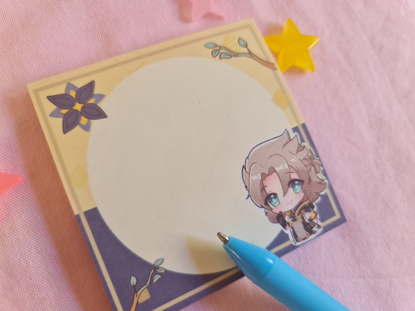 Albedo, Kaveh Memopad/Sticky Notes + Pencil - Genshin Impact