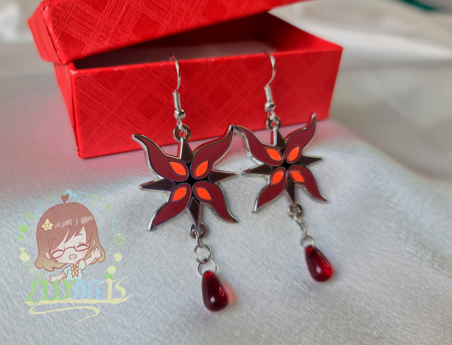 Arlecchino Genshin Impact earring