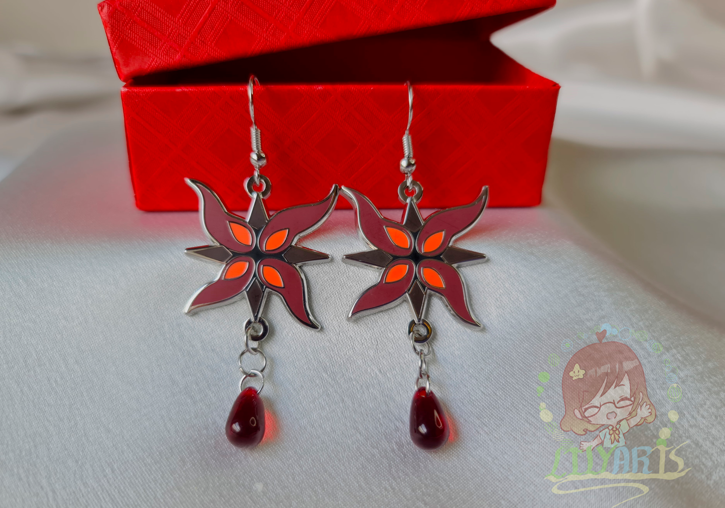 Arlecchino Genshin Impact earring