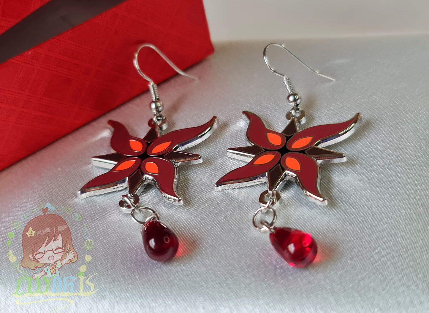 Arlecchino Genshin Impact earring