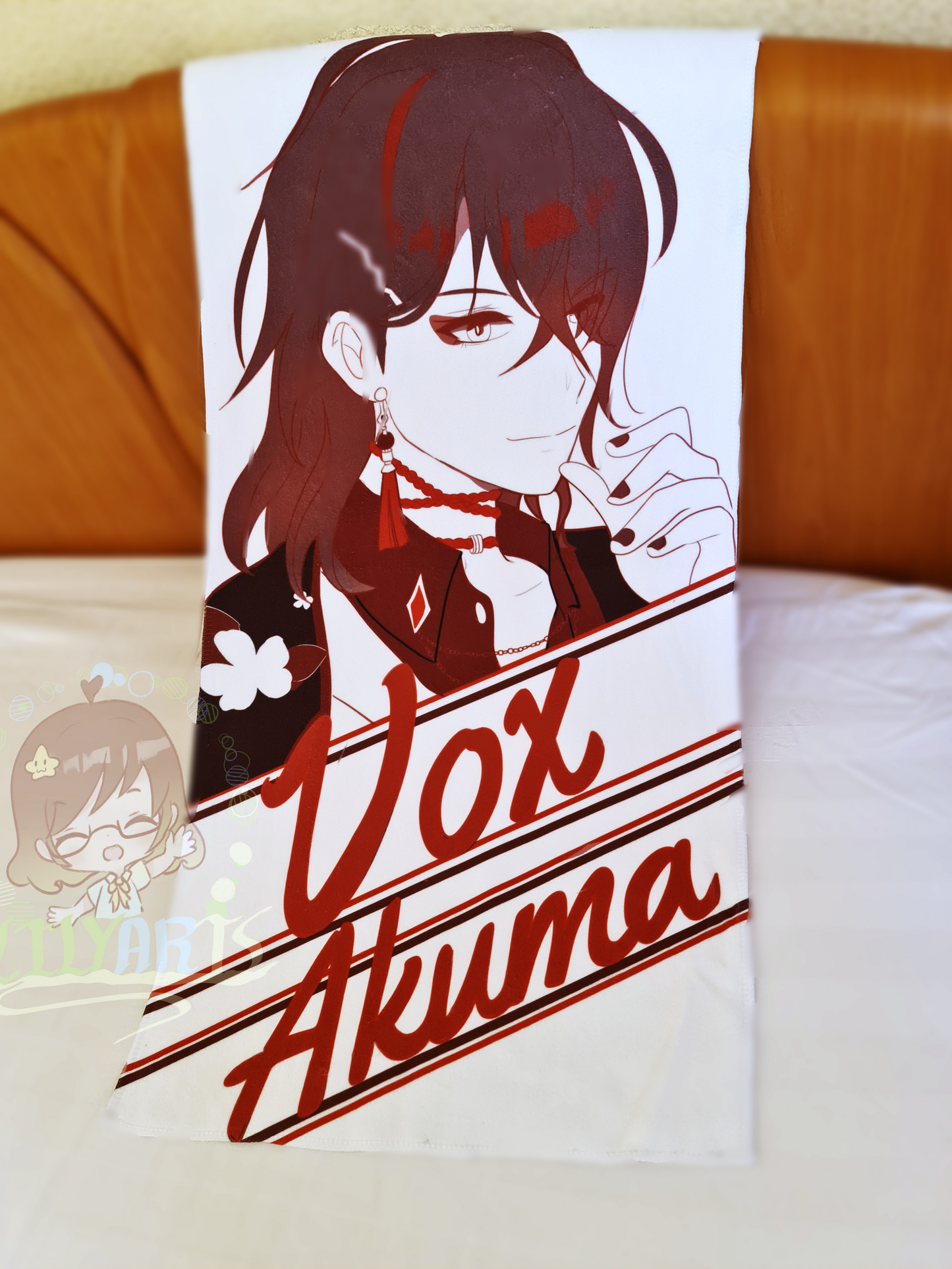 Luxiem Bath Towel large Vox Akuma, Mysta Rias, Shu Yamino