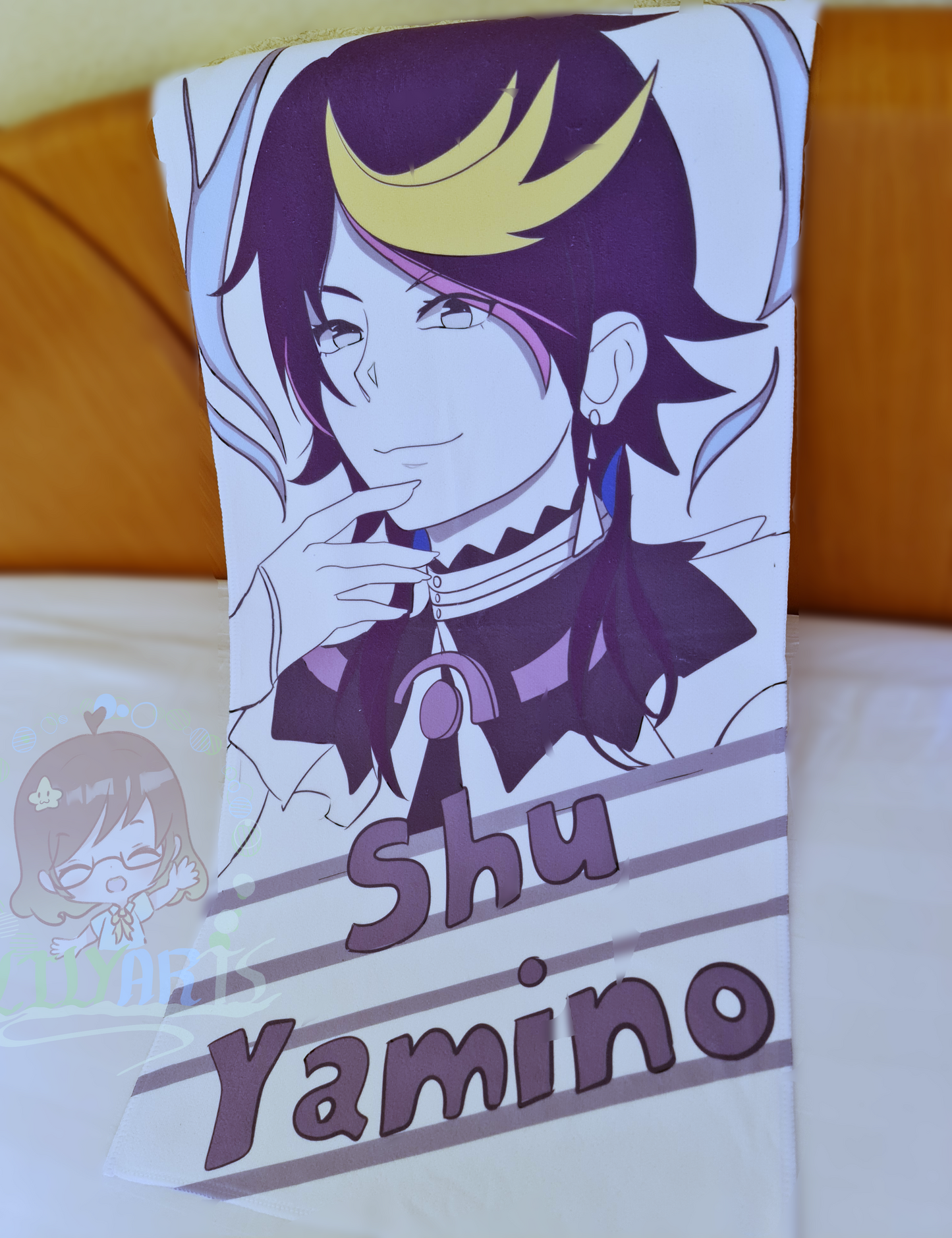 Luxiem Bath Towel large Vox Akuma, Mysta Rias, Shu Yamino