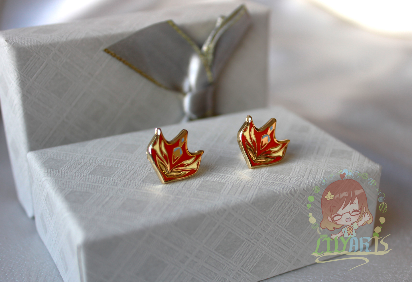Tartaglia stud earring - Genshin Impact