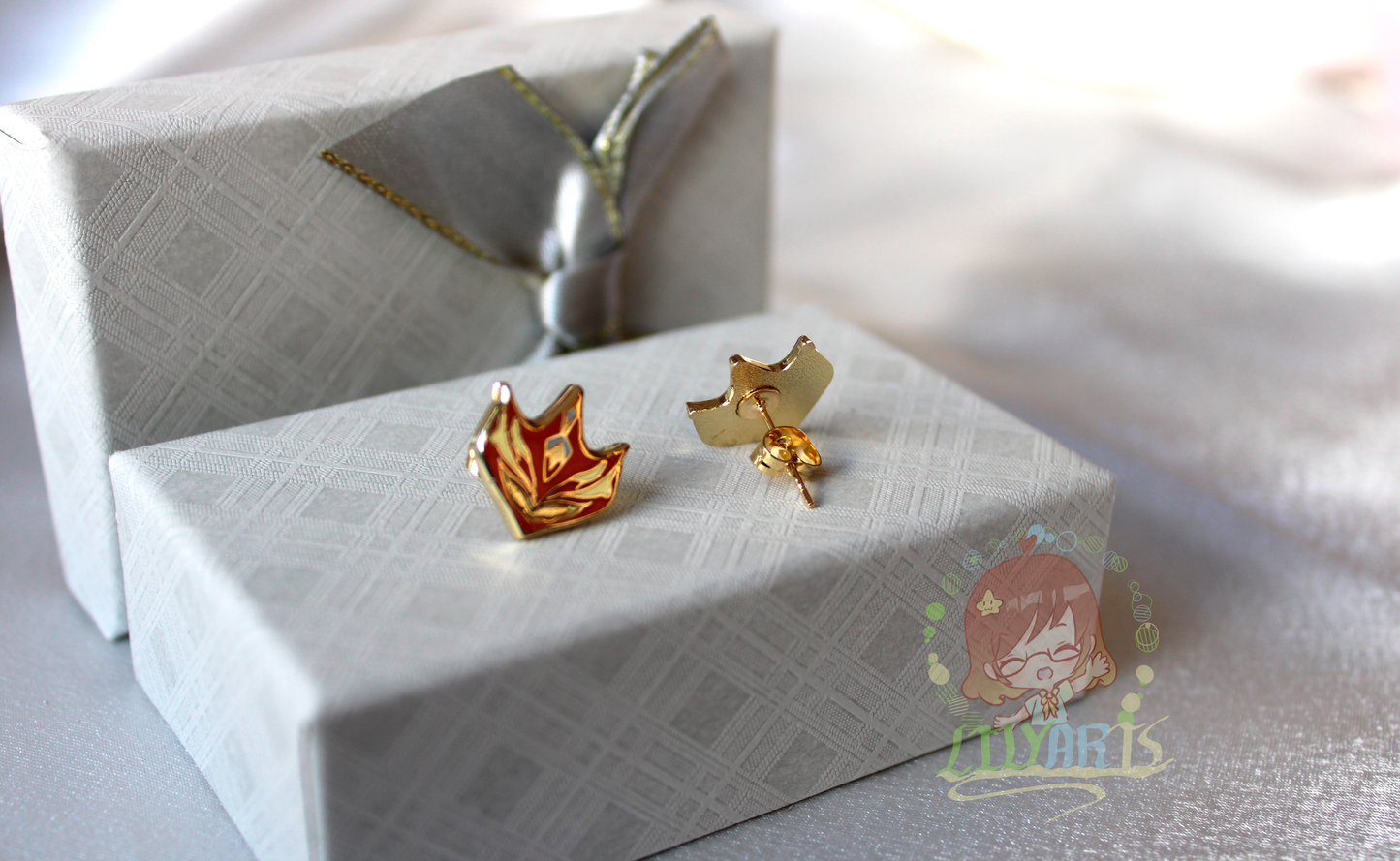 Tartaglia stud earring - Genshin Impact