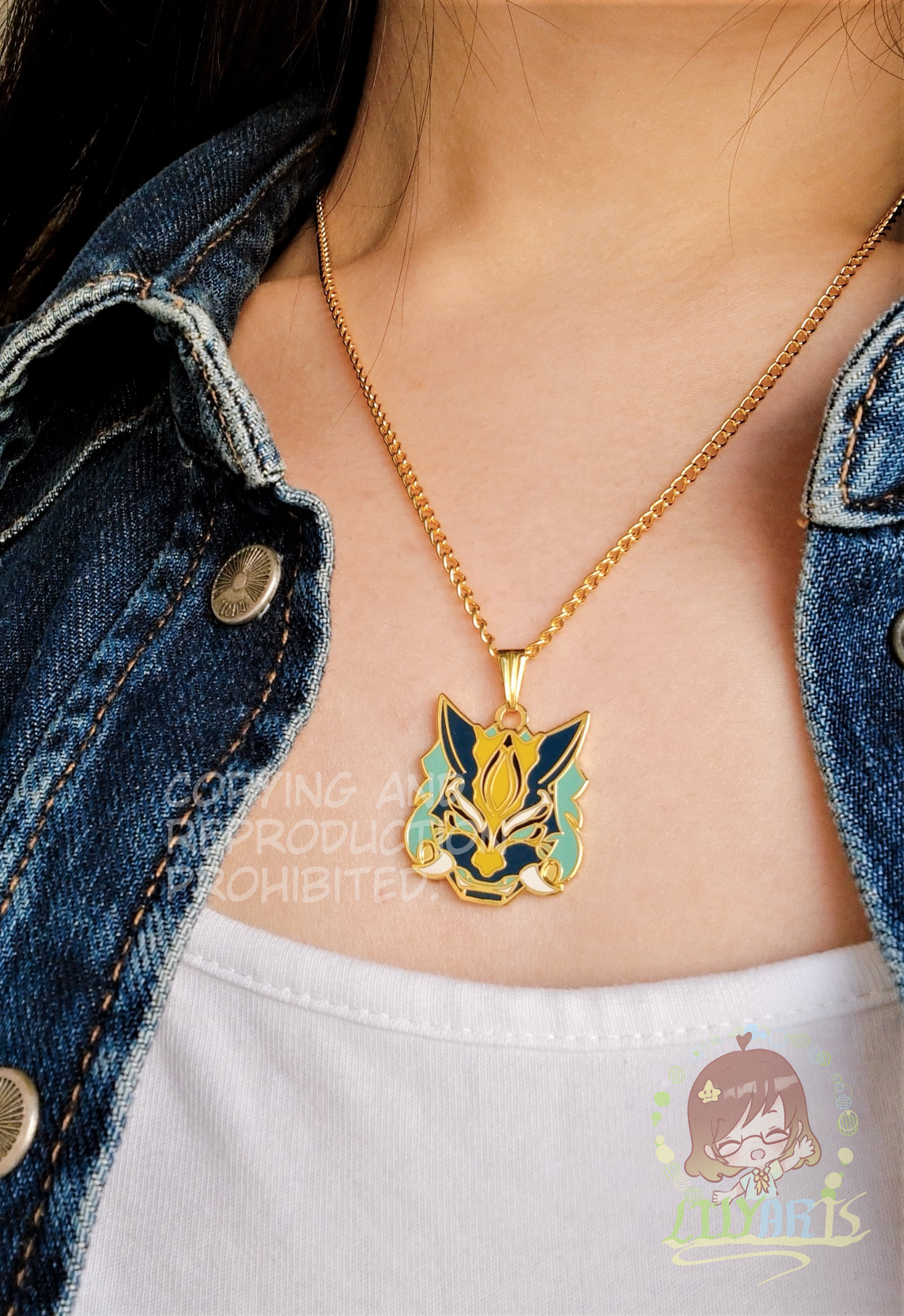 Genshin Impact Necklace Xiao and Hutao