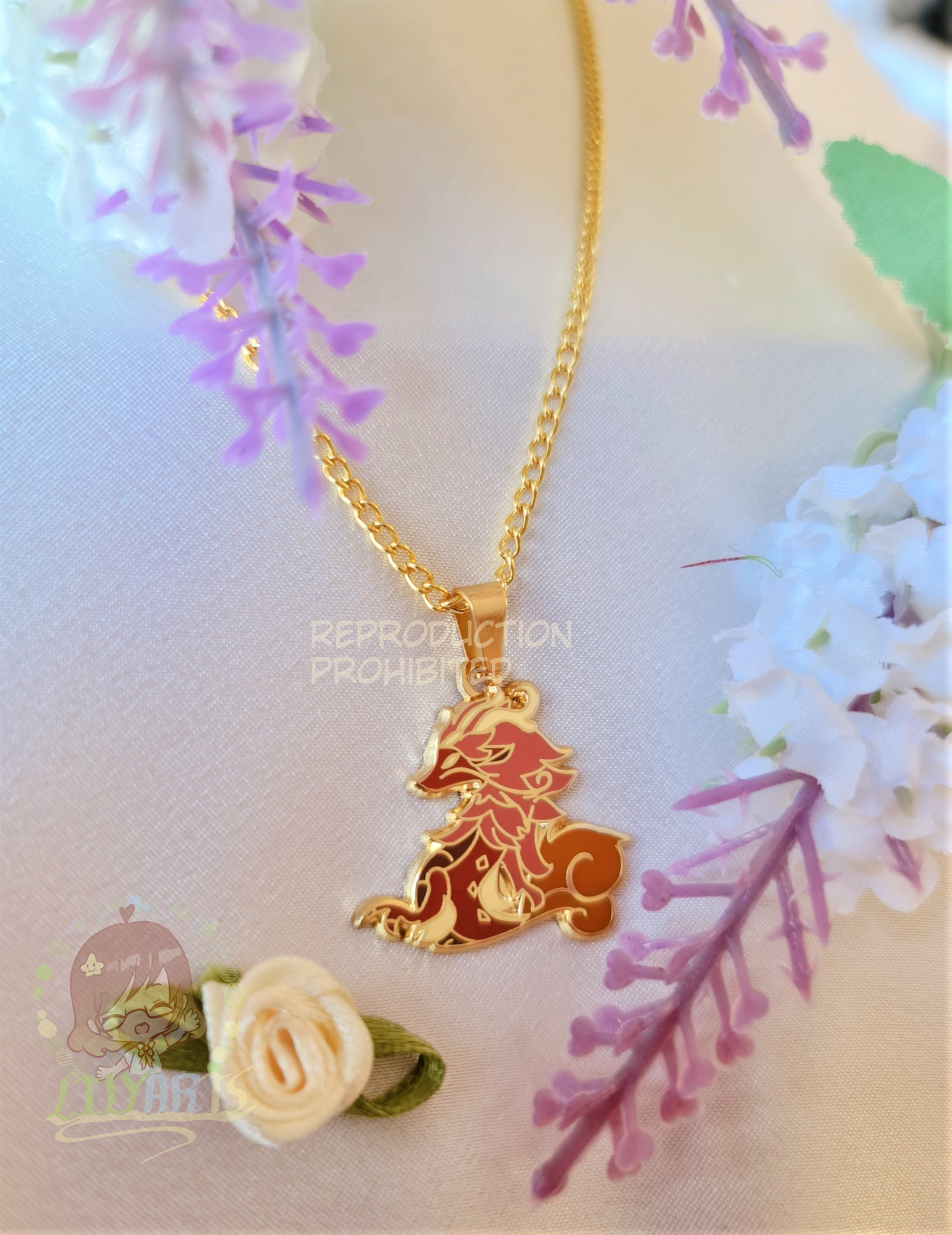 Genshin Impact Zhongli and Tartaglia necklace
