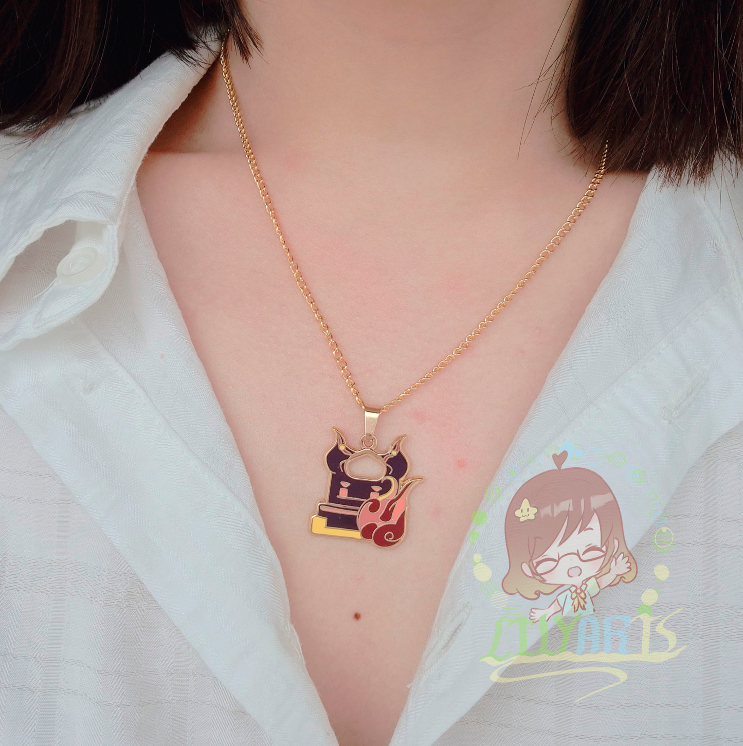 Thoma and Ayato necklace Genshin Impact