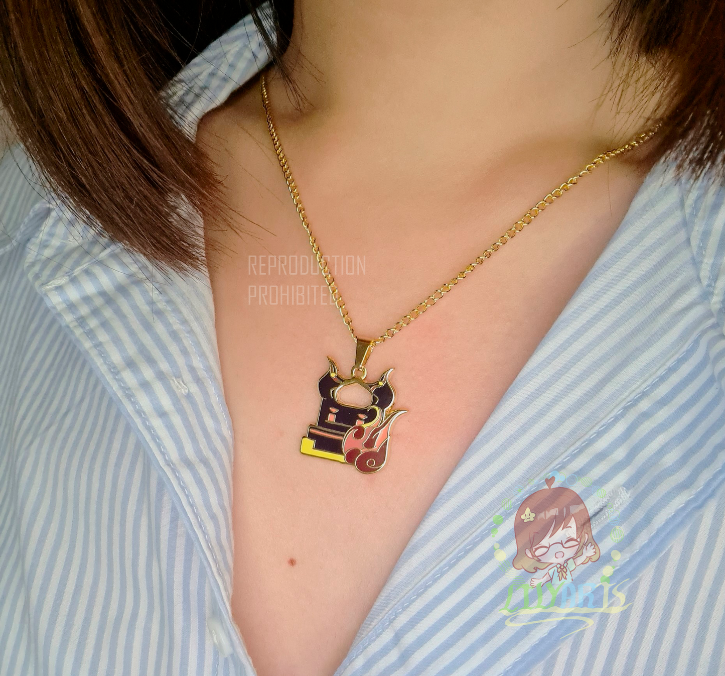 Thoma and Ayato necklace Genshin Impact