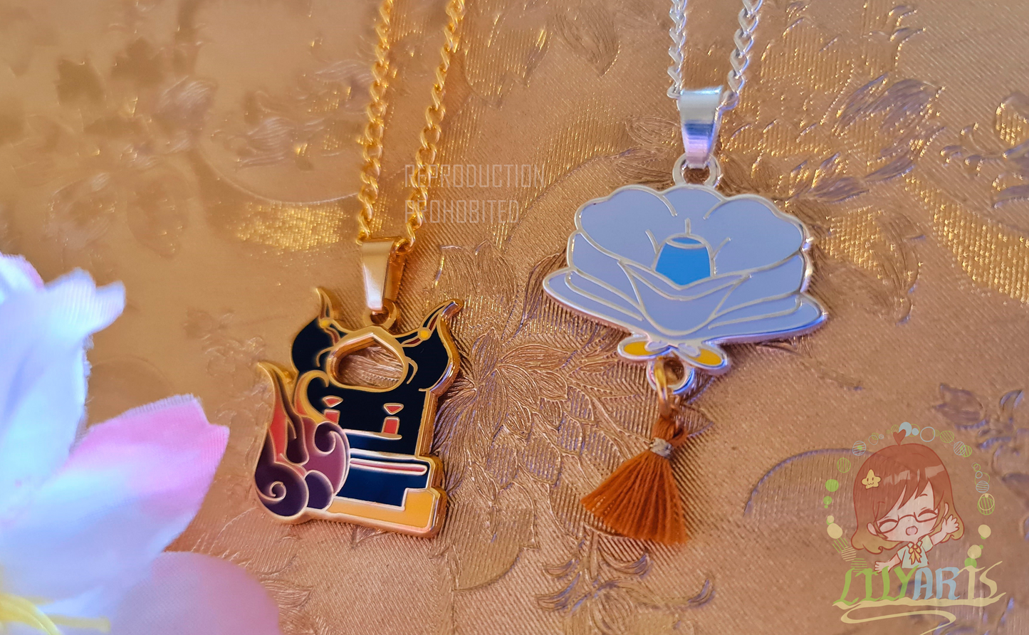 Thoma and Ayato necklace Genshin Impact