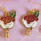TWST - Red dorm Flower earring