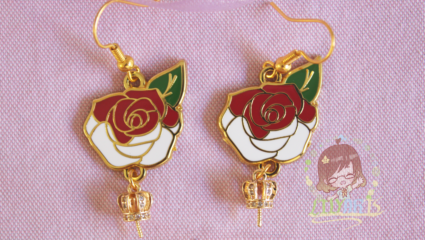 TWST - Red dorm Flower earring