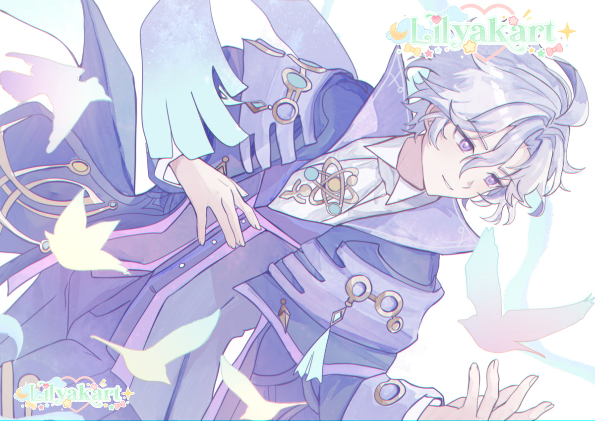 A5 Mitya print - Genshin Impact