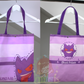 Pokemon totebag - Gengar, Jirachi and Piplup