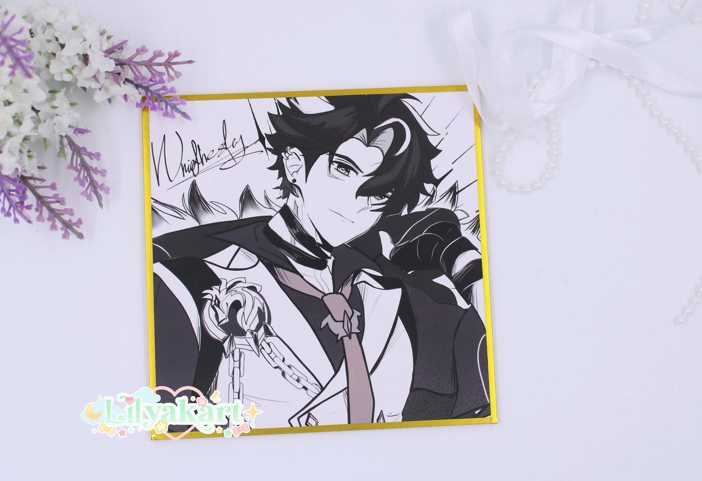 Flins, Neuvillette, Wriothesley - Genshin Impact Shikishi Print