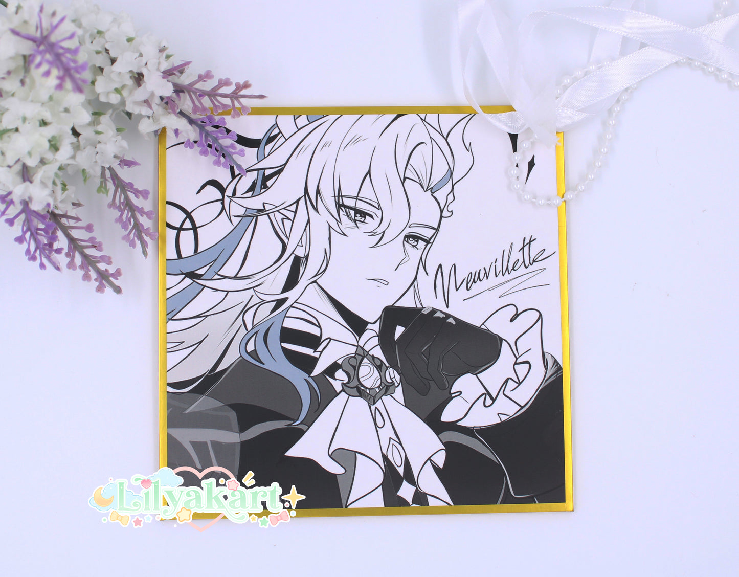 Flins, Neuvillette, Wriothesley - Genshin Impact Shikishi Print