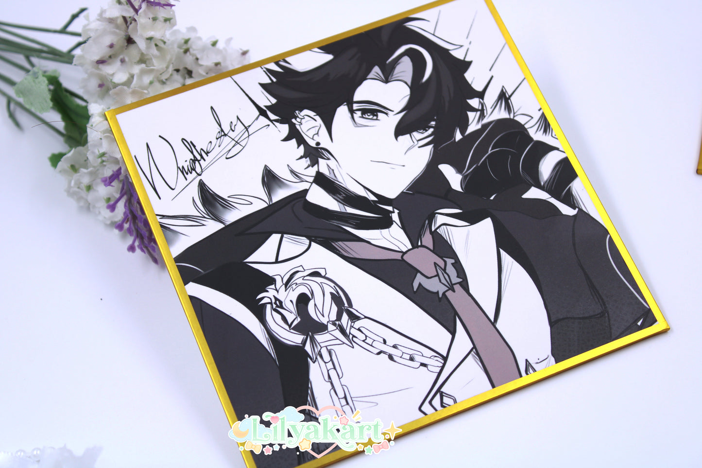 Flins, Neuvillette, Wriothesley - Genshin Impact Shikishi Print