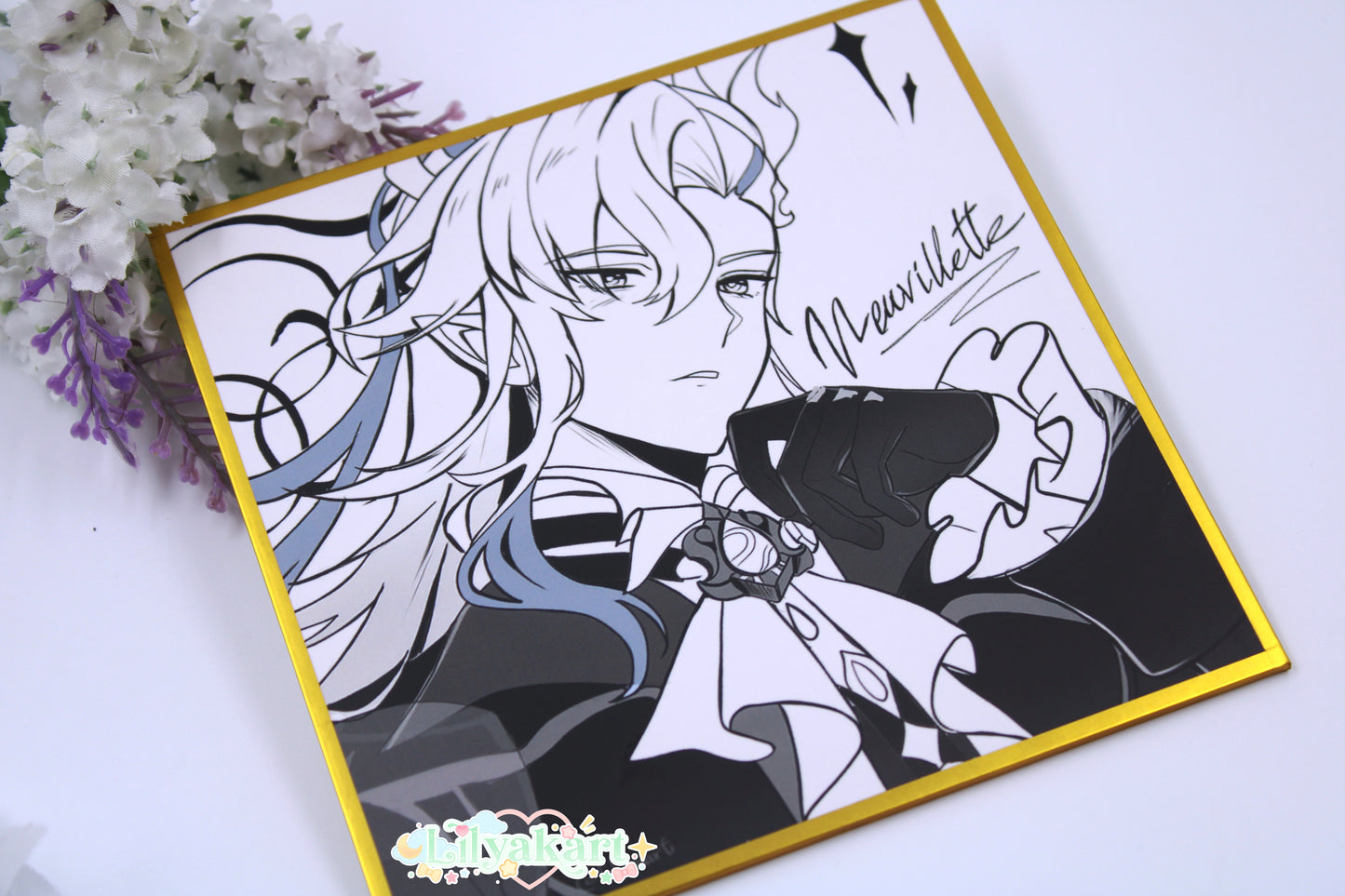 Flins, Neuvillette, Wriothesley - Genshin Impact Shikishi Print