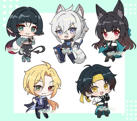 ZZZ keychains - Jane, Seth, Harumasa, Miyabi, Hugo